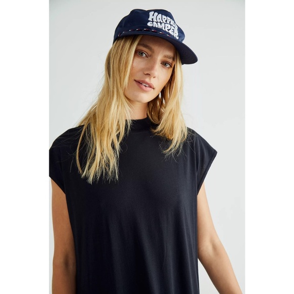 Free People Beach Midi Dress Medium Black Muscle T-Shirt Sleeveless All Day Long - Picture 3 of 8